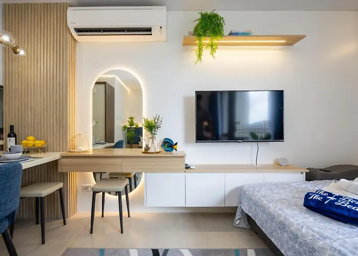 アパート Cerulean Bliss At Tambuli Mactan Fast Wifi Netflix マクタン