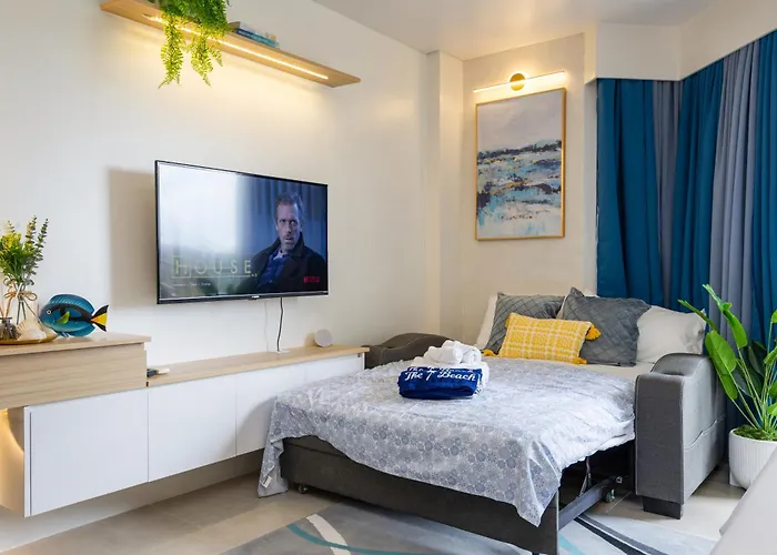 アパート Cerulean Bliss At Tambuli Mactan Fast Wifi Netflix